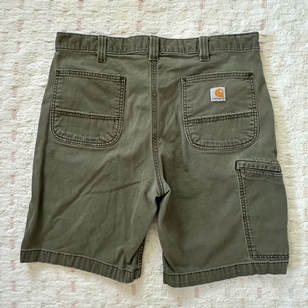 Carhartt Relaxed Fit Cargo Shorts, size 36, grey/green